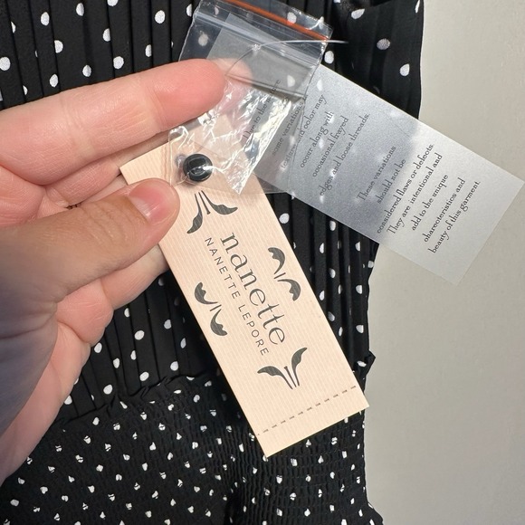 Nanette Lepore Sleeveless Polka Dot Dress sz 10 Classy Preppy Sophisticated NWT - Picture 10 of 13